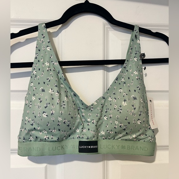 NWT Lucky Brand Women's Mint Floral Convertible Bralette - Picture 5 of 6